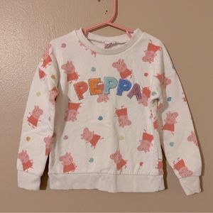 Peppa Pig Crewneck Sweater - White - 5T Little Girls